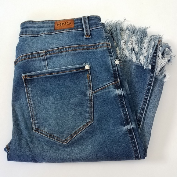 Mango Denim - ☆BOGO☆ Mango Jeans Fringe High Rise Jeans Sz 8